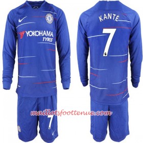 Maillot/Tenue Chelsea Kante 7 Enfant Domicile 2018/2019 Manche Longue